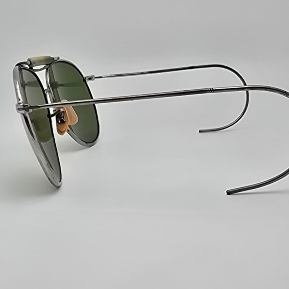 Rochester Optical R.O.C. AN6531 Ful-Vue 12 Nickel Plated WWII Aviator Sunglasses - Picture 3 of 16